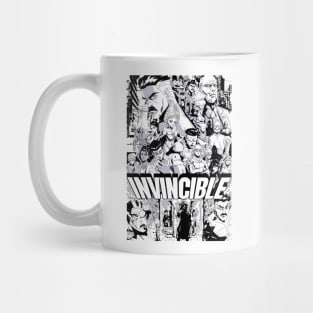 Invincible Manga Poster BW Mug
